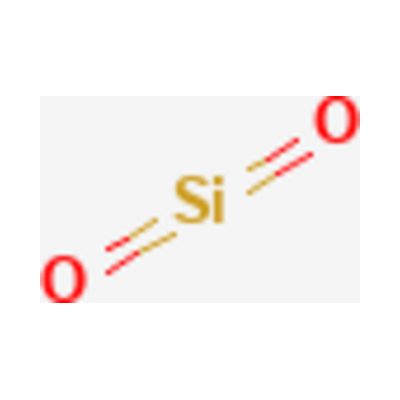 Silica molecular structure on a connective tissue healing background